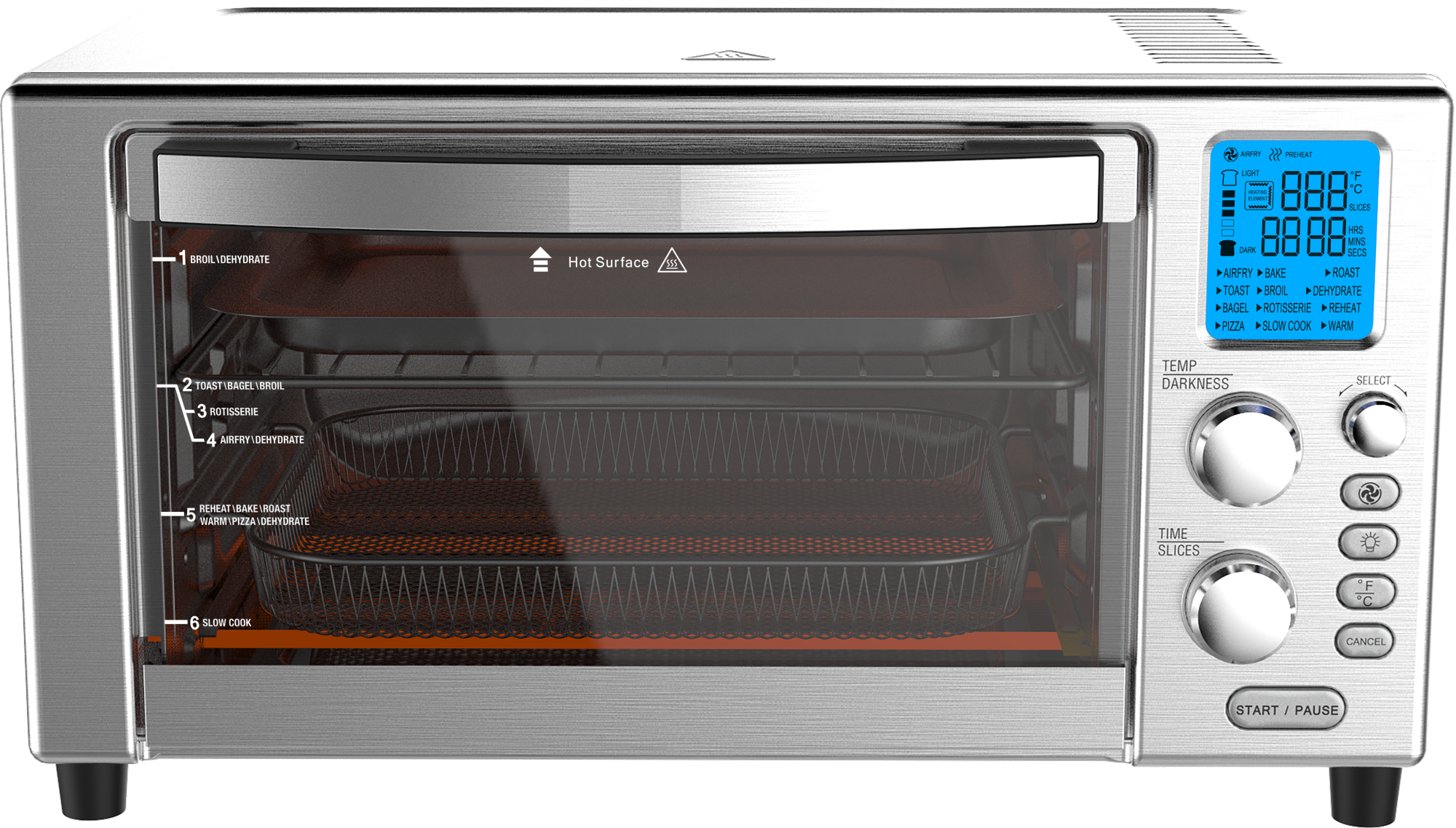 空(kōng)氣烤箱 22L、1600W